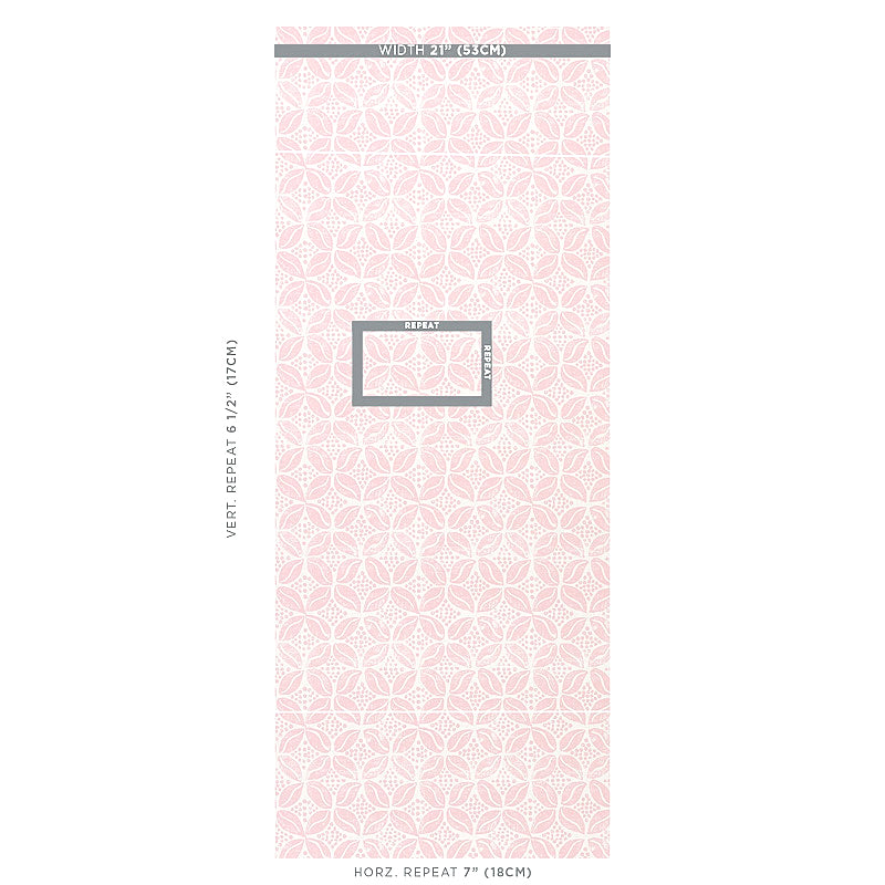 Schumacher Coffee Bean Pink Wallpaper 5011140