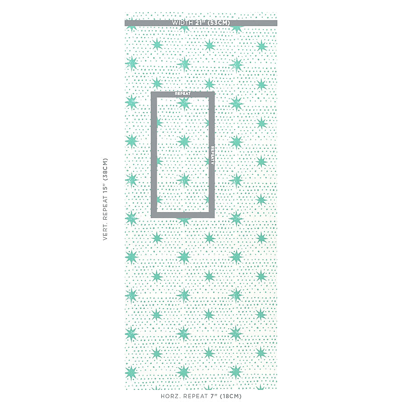 Schumacher Spot & Star Seaglass Wallpaper 5011171