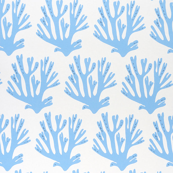 Schumacher Coral Blue Wallpaper 5011201