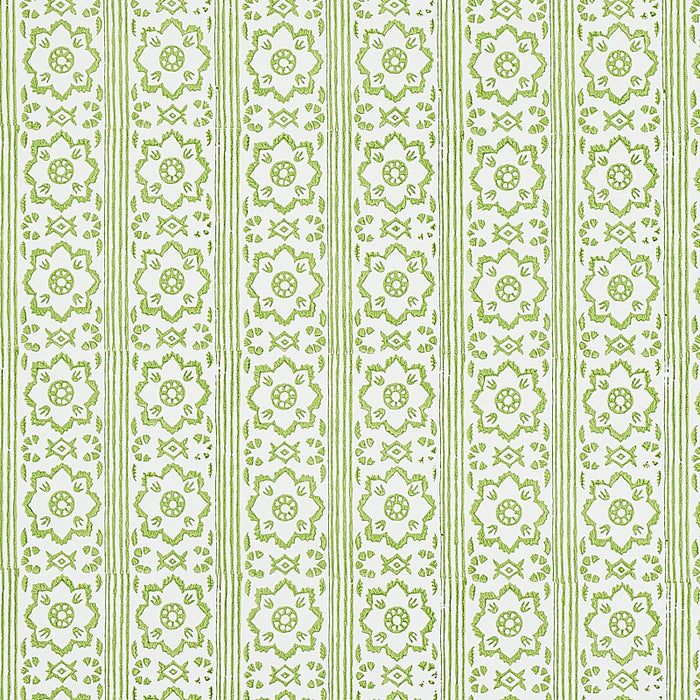 Schumacher Sunda Hand Blocked Print Leaf Wallpaper 5011220