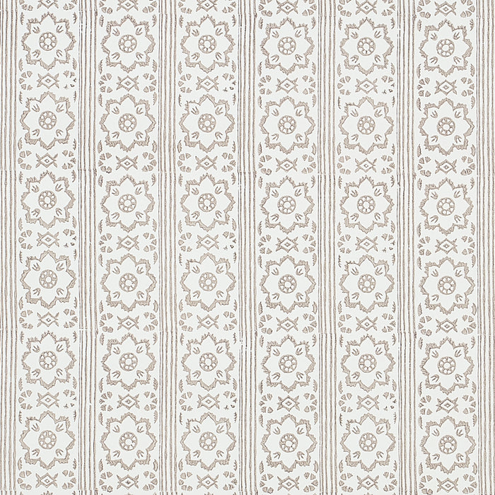 Schumacher Sunda Hand Blocked Print Grey Wallpaper 5011221