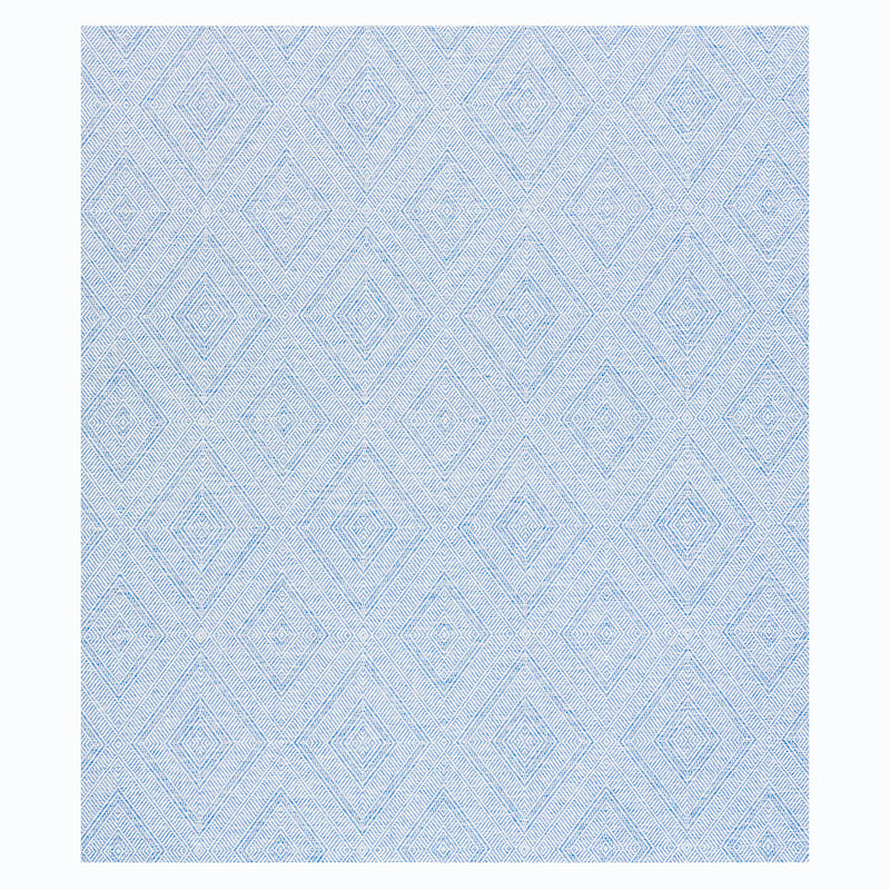 Schumacher Tortola Paperweave Blue Wallpaper 5011250