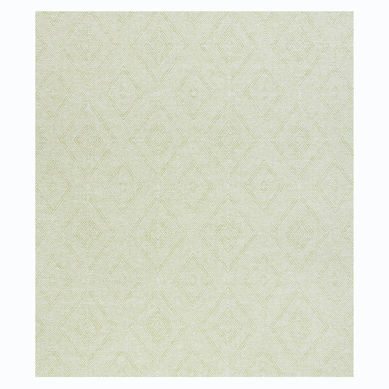 Schumacher Tortola Paperweave Green Wallpaper 5011251