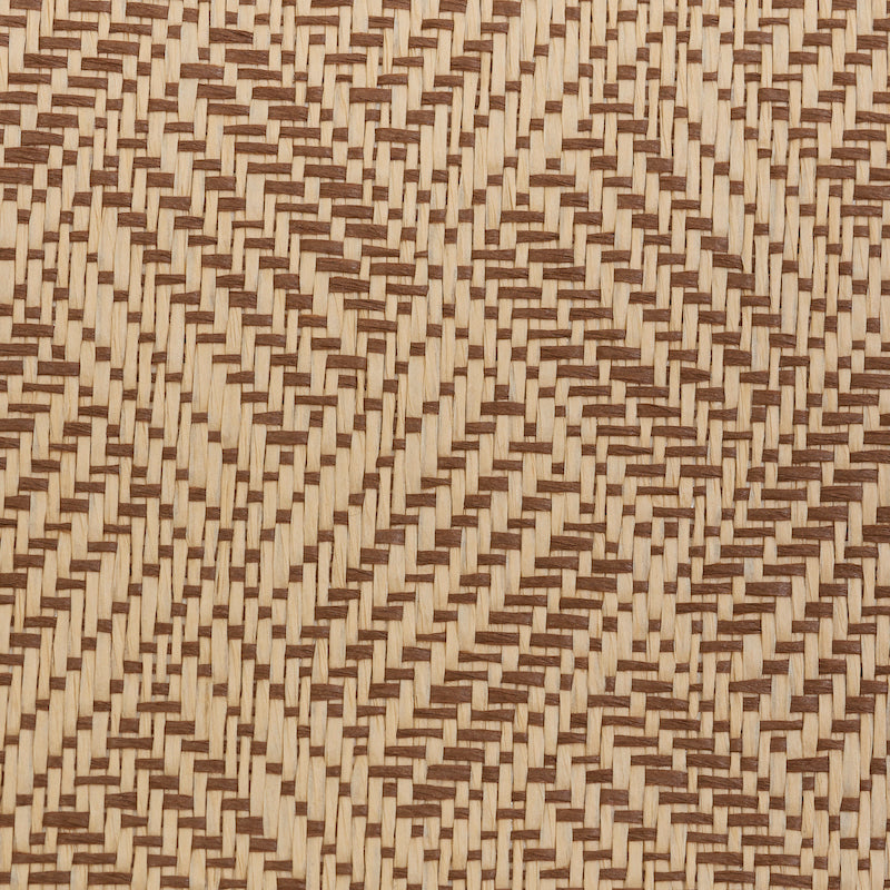 Schumacher Ashberg Paperweave Brown Wallpaper 5011262