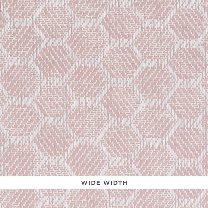 Schumacher Abaco Paperweave Blush Wallpaper Sample 5011280