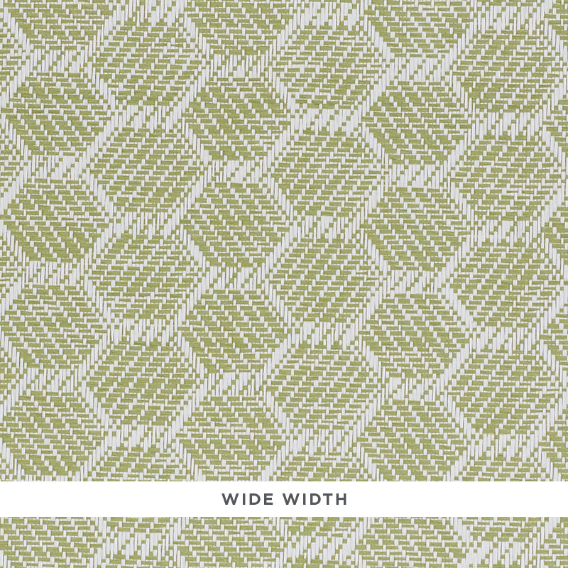 Schumacher Abaco Paperweave Green Wallpaper 5011281