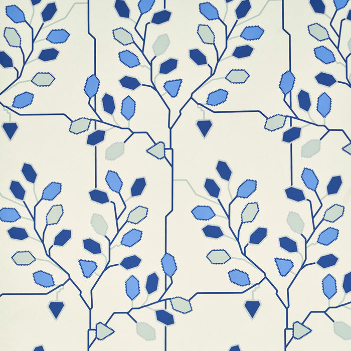 Schumacher Tumble Weed Delft Blue Wallpaper 5011420