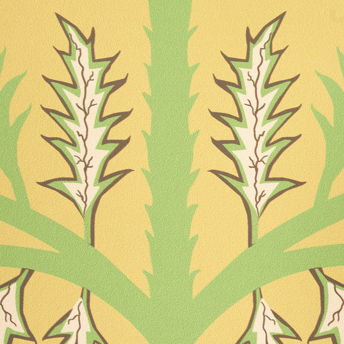 Schumacher Thistle Mustard Wallpaper 5011432