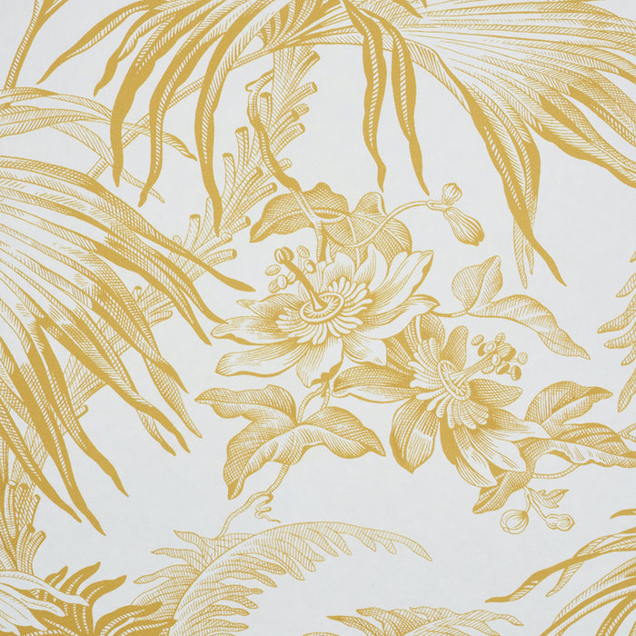 Schumacher Toile Tropique Gold Wallpaper 5011480