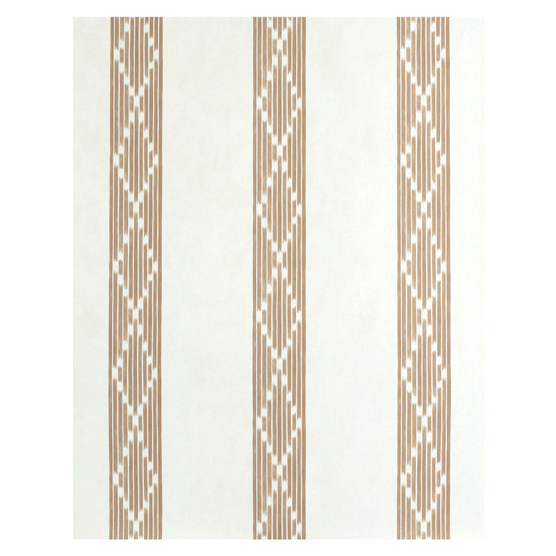 Schumacher Sequoia Stripe Brown Wallpaper 5011530