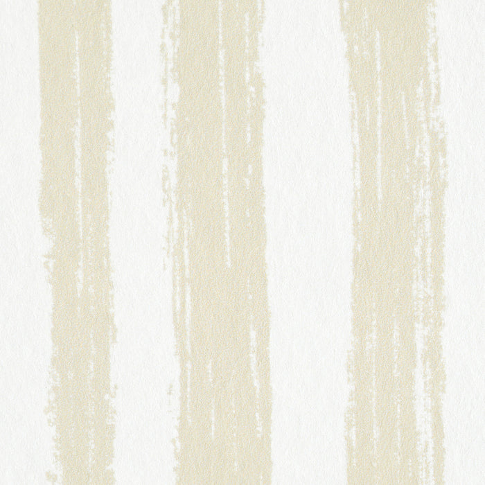 Schumacher Sketched Stripe Natural Wallpaper 5011540