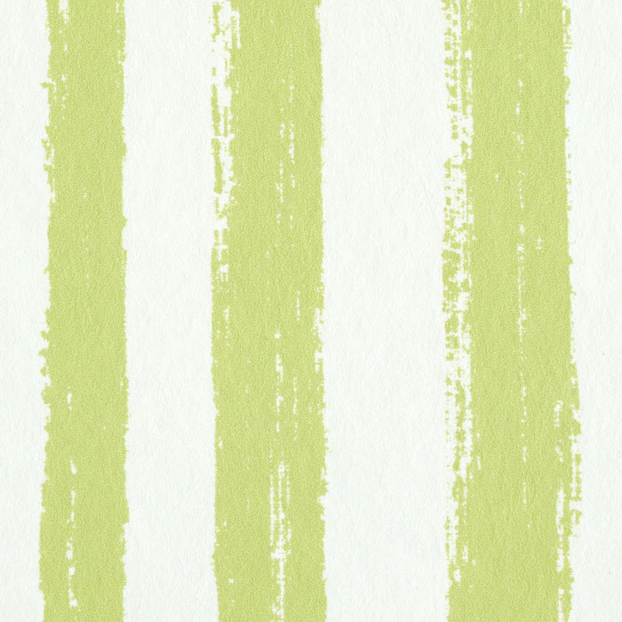 Schumacher Sketched Stripe Green Wallpaper 5011542