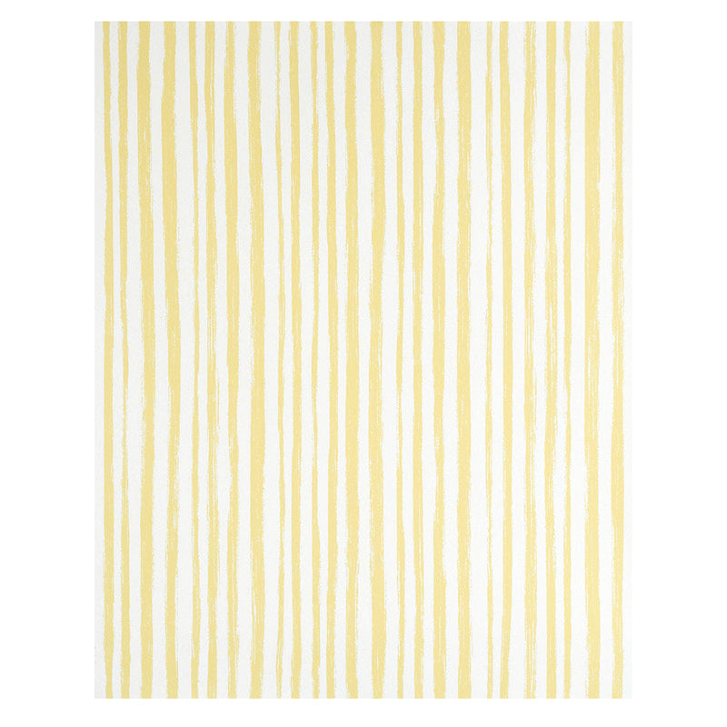 Schumacher Sketched Stripe Yellow Wallpaper 5011543