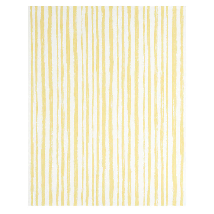 Schumacher Sketched Stripe Yellow Wallpaper 5011543