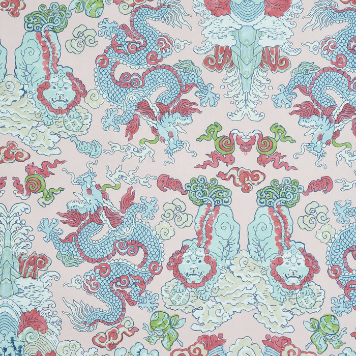 Schumacher Magic Mountain Dragon Blush Wallpaper 5011591