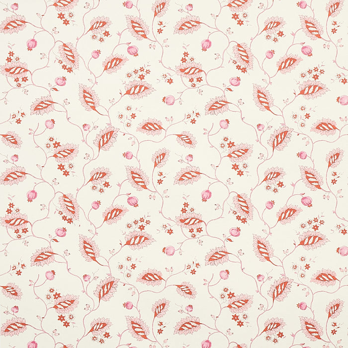 Schumacher Maryam Vine Pink & Red Wallpaper 5011602