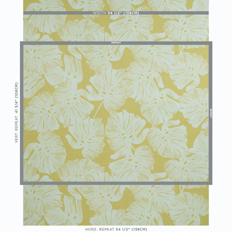 Schumacher Del Coco Yellow Wallpaper 5011631