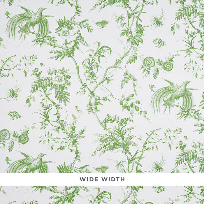 Schumacher Toile De La Prairie Green Wallpaper 5011710