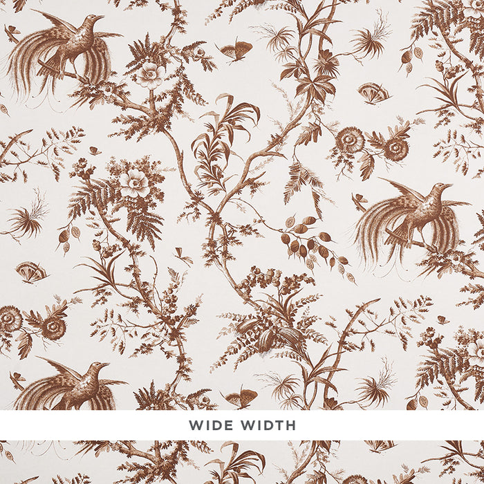 Schumacher Toile De La Prairie Brown Wallpaper 5011712