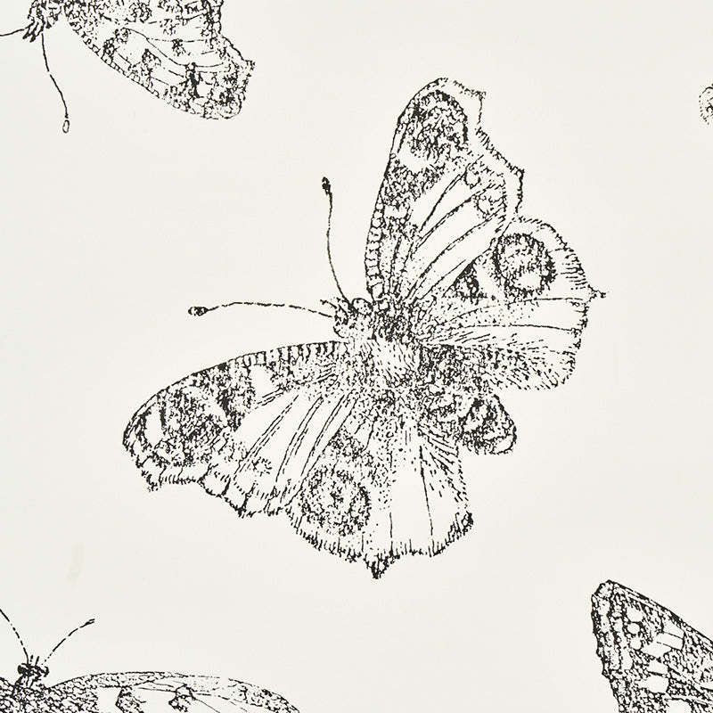 Schumacher Burnell Butterfly Ivory Wallpaper 5011740