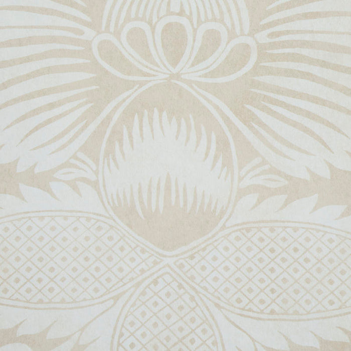 Schumacher Villandry Damask Print Neutral Wallpaper 5011751