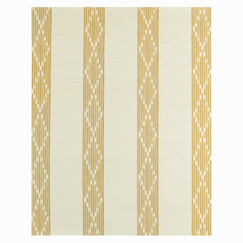 Schumacher Sequoia Stripe Sisal Ochre Wallpaper 5011811