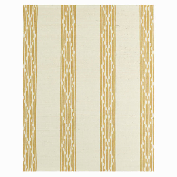 Schumacher Sequoia Stripe Sisal Ochre Wallpaper 5011811