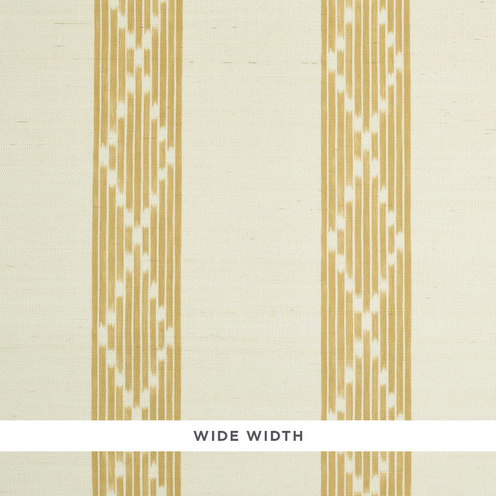 Schumacher Sequoia Stripe Sisal Ochre Wallpaper 5011811