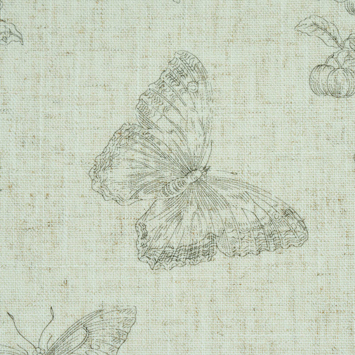 Schumacher Baudin Butterfly Linen Black Wallpaper 5011830