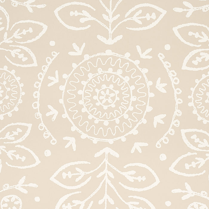 Schumacher Tiana Natural Wallpaper 5011841