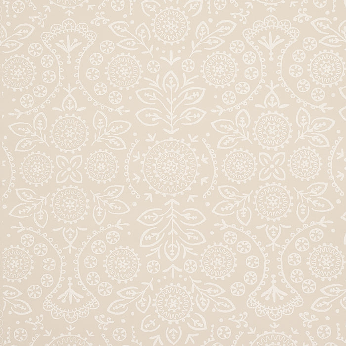 Schumacher Tiana Natural Wallpaper 5011841