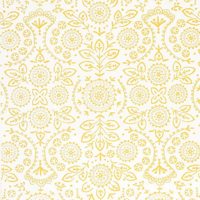 Schumacher Tiana Yellow Wallpaper 5011842