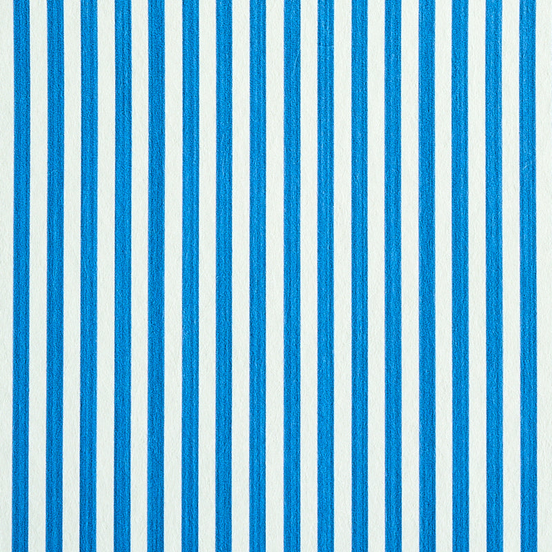 Schumacher Edwin Stripe Narrow Cobalt Wallpaper 5011866