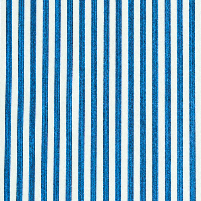 Schumacher Edwin Stripe Narrow Navy Wallpaper 5011867