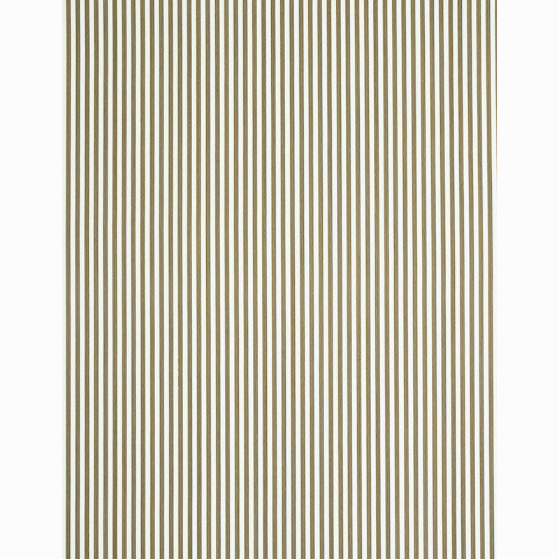 Schumacher Edwin Stripe Narrow Mushroom Wallpaper 5011879