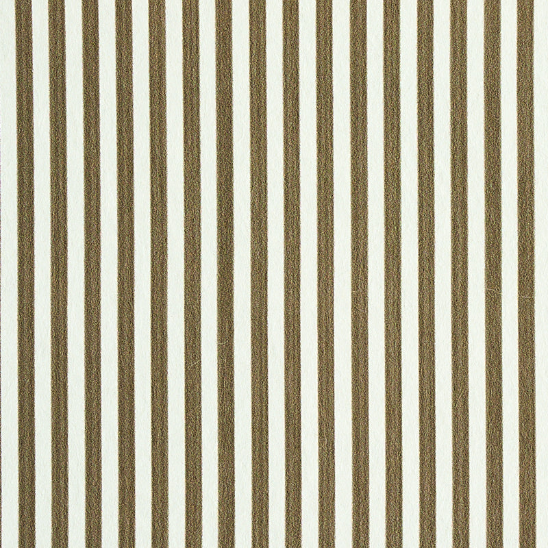 Schumacher Edwin Stripe Narrow Mushroom Wallpaper 5011879