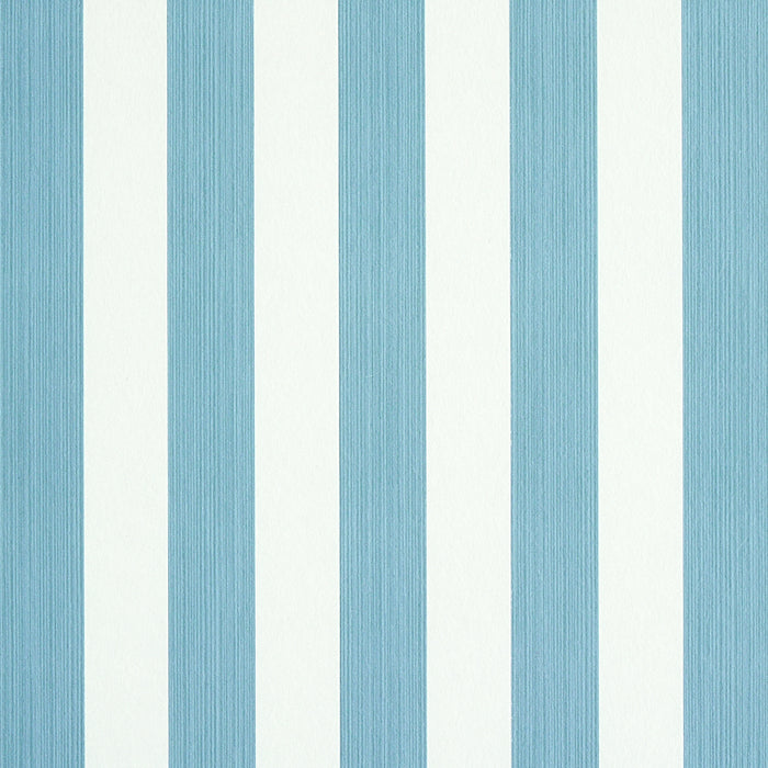 Schumacher Edwin Stripe Medium Slate Wallpaper 5011885