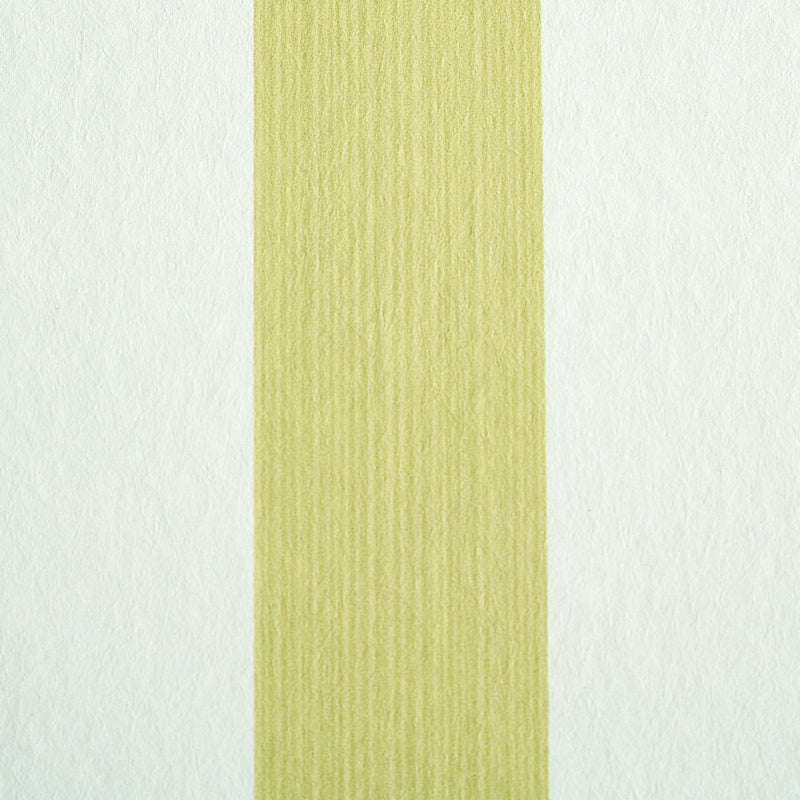 Schumacher Edwin Stripe Medium Citron Wallpaper 5011888