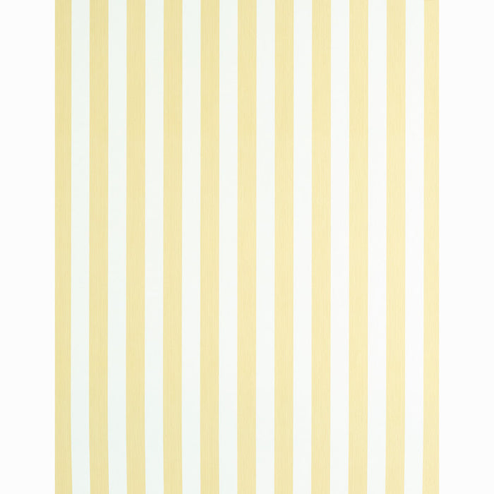 Schumacher Edwin Stripe Medium Buttercup Wallpaper 5011890