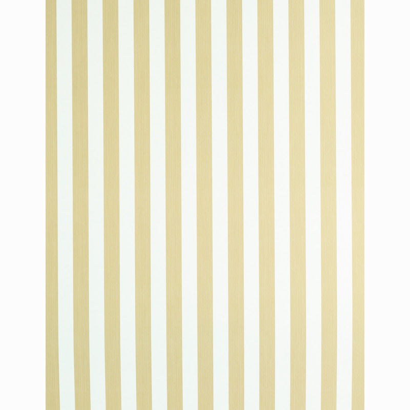 Schumacher Edwin Stripe Medium Sand Wallpaper 5011891