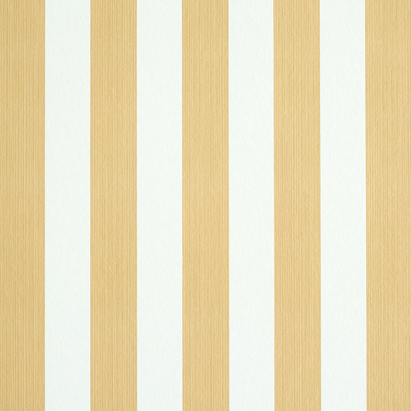 Schumacher Edwin Stripe Medium Wheat Wallpaper 5011892