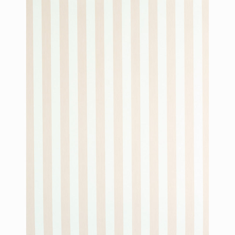 Schumacher Edwin Stripe Medium Blush Wallpaper 5011894