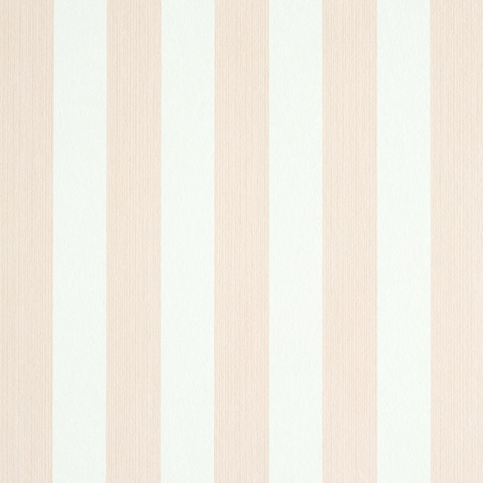 Schumacher Edwin Stripe Medium Blush Wallpaper 5011894