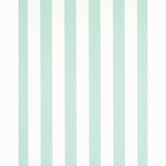 Schumacher Edwin Stripe Wide Seaglass Wallpaper 5011903