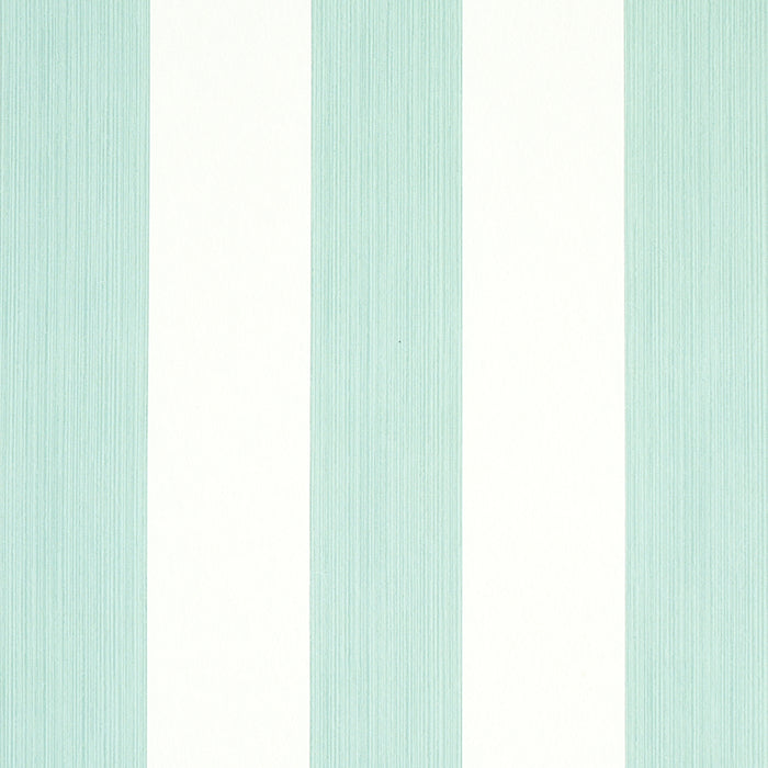 Schumacher Edwin Stripe Wide Seaglass Wallpaper 5011903