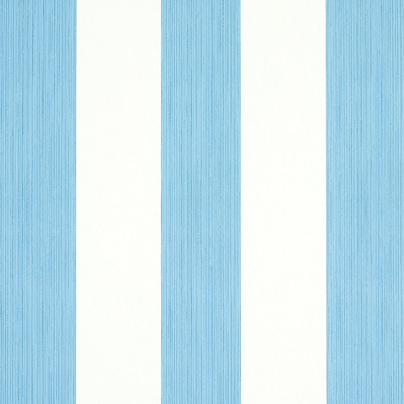 Schumacher Edwin Stripe Wide Ocean Wallpaper 5011904