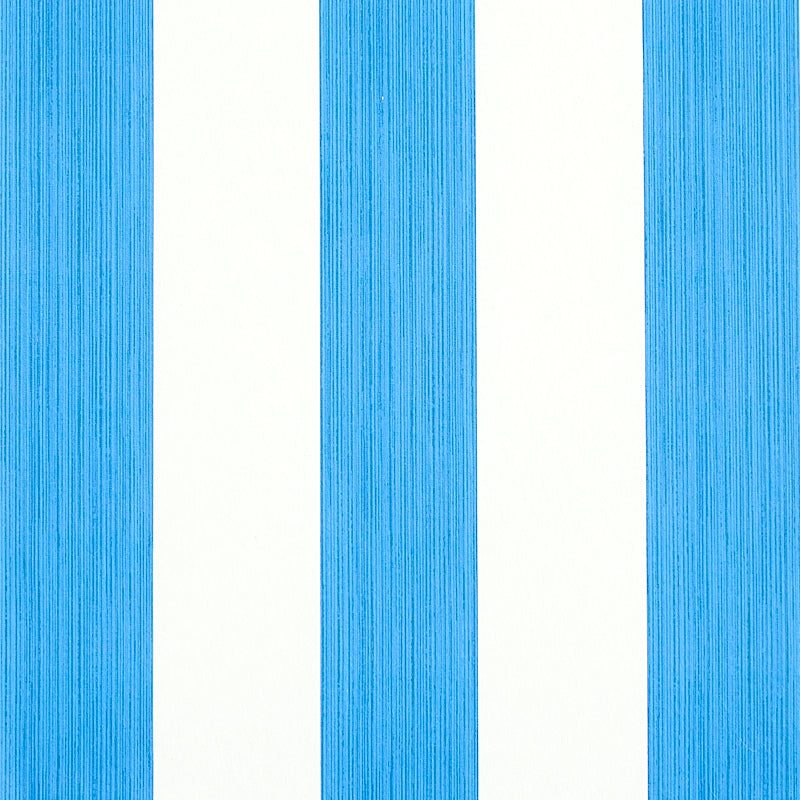 Schumacher Edwin Stripe Wide Cobalt Wallpaper 5011906