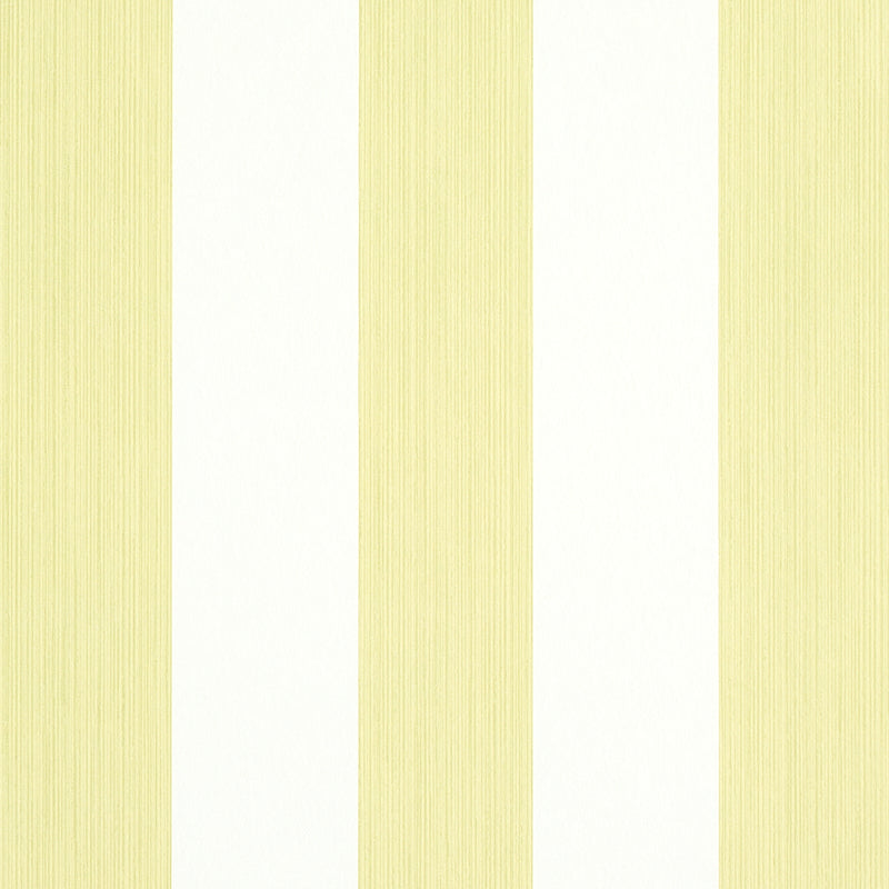 Schumacher Edwin Stripe Wide Citron Wallpaper 5011908