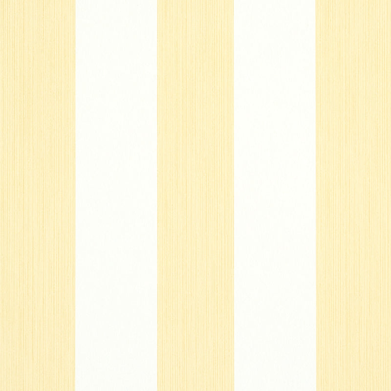 Schumacher Edwin Stripe Wide Buttercup Wallpaper 5011910