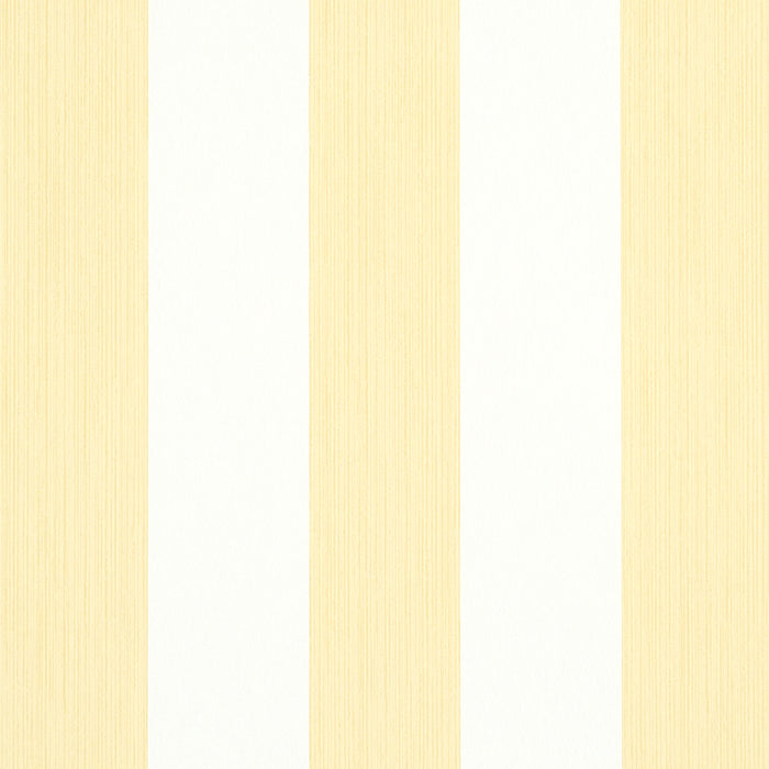 Schumacher Edwin Stripe Wide Buttercup Wallpaper 5011910